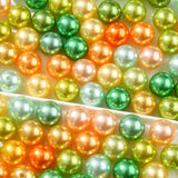 CYEENUT 100pcs Color Pearl Beads Chunk Bubblegum Bead 20mm Pen Ball Beads for Pen Bag Jewelry Making Necklace Bracelets(Green&Ye