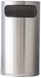 Witt Industries 9HR-SS Indoor Half Round Series Receptacle, Stainless Steel Finish