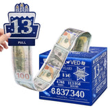 TOYEISHI 13 Happy Birthday Money Box for Cash Gift, 13th Birthday Decorations for Boys and Girls, Gifts for 13 Year Old Boy, Boy