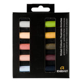 Rembrandt Soft Pastel Micro Set, 10-Piece Half Sticks, Muted Colors Selection