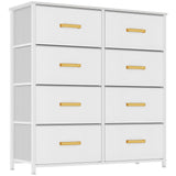 YITAHOME Fabric Dresser for Bedroom, Tall Storage Tower with 8 Drawers, Black Dresser & Chest of Drawers, Storage Drawer Organiz