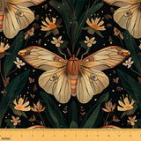 Feelyou Butterfly Fabric by The Yard Kids 5 Yard Beautiful Butterfly Upholstery Fabric for Chairs Girl Butterfly Floral Waterpro