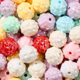 BERMRO 16mm Acrylic Beads 90pcs Beadable Pen Bead Focal Chunk Bubblegum Beads for DIY Crafting Necklace Bracelet Jewelry Making