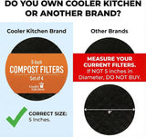 Charcoal Compost Bin Filters (4-Pack)