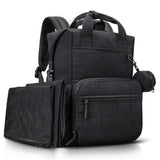 VONAL Diaper Bag Backpack, Lightweight Baby Diaper Bags, Travel Large Diaper Bag with Changing Station, Black Diaper Backpack fo