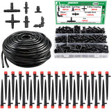 Aienxn 100FT 1/4 Drip Irrigation System Kit, Automatic Watering System, DIY Automatic Irrigation Equipment Set for Greenhouse, G