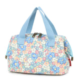 Smrcom Makeup Bag Cosmetic Bag For Women Girl Travel Makeup Bag Toilet Bag Zipper Organizer Bag Waterproof (Corduroy blue with b