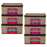 Kuber Industries NonWoven Saree Cover Bag | Zip Closure Saree Cover Bag | Clothes Storage Bag | Wardrobe Organiser | Transparen
