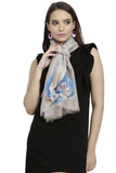 Fabseasons WomenS Colorful Floral Printed Scarf & Stole | Soft, LightWeight Cotton Viscose Blend Shawl | Stylish AllSeason Ac