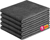 TLM Magic Cleaning Cloth, Thick Microfiber, Streak Free for Glass & Kitchen,5 | LintFree; Reusable; 11.8x15.7 Inch; Works with