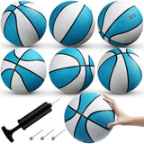 Honoson 6 Pack Water Pool Basketball Swimming Pool Rubber Waterproof Basketball for Summer Lake Party Favors(9 Inch,Light Blue)