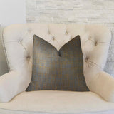 Plutus Brands Clonamore Throw Pillow, 24 X 24, Blue/Brown