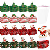 12 Pcs Christmas Money Box for Cash Gift Pull Santa Dispenser with Christmas Tree Big 300 Transparent Bag Cash Gift Box elk Mone