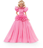 Barbie Signature Pink Collection Doll 3, Barbie Doll (Blonde) with Silkstone Body, Wearing Ruffled Chiffon Gown, Gift for Collec