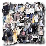 Couples Stickers For Journal Diary Diy Daily Scrapbook Stickers For Page Decoration (80 Pcs) Sticker (Lovers)