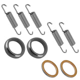 Caltric Muffler Pipe Gaskets with Spring Compatible with Yamaha Rhino 700 2008-2009 2011-2013