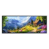 Wergund 5D DIY Large Diamond Art Kits for Adults Mountains, Large Size Diamond Art House, Full Drill Crystal Rhinestone Embroide