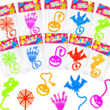 Boo Basket Goodie Bag Stuffers for Toddlers 200 Pcs, Halloween Bulk Sticky Hands Treats Non Candy Toys Gifts for Kids, Party Fav