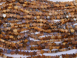6mm Star Shaped Stone Beads 1 Strand Yellow Tiger Eye Star Beads 70pcs for Bracelet Necklace Making Craft (Yellow Tiger Eye, 140