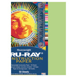 Tru-Ray Heavyweight Construction Paper, Chartreuse, 12 x 18, 50 Sheets