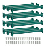 Barcaloo Swing Set Hardware 12 Pack Set Outdoor Monkey Bars for Backyard -16.5 inch Green Powder Coated Monkey Bar for Kids Indo