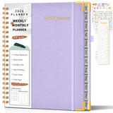 2026 Planner, Weekly and Monthly Calendar Planner from January 2026 - December 2026, 8.5 x 11 Hardcover Leather Hourly Appointme