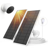 Solar Panel for Google Nest Camera, 5W Solar Power Charger for Nest Camera Outdoor or Indoor(Battery Version), 13.1Ft Fast Charg