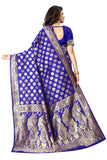 Sugathari Womens Art Silk Royal Blue Kanchipuram Saree (San Pari 72 R Blue)