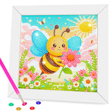 Diamond Art Kits for Kids - Arts and Crafts for Kids Ages 8-12 - Diamond Art Painting with Wooden Frame - Crafts for Kid Ages 4-