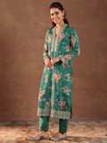 Libas Women'S Silk Blend Kurta Set (49498 Green 2Xl