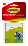 Command Poster Strips, Damage Free Hanging Poster Hangers, No Tools Wall Hanging Strips for Posters, 48 White Command Adhesive S