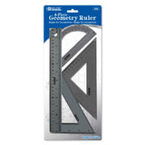 BAZIC 4Piece Geometry Ruler Combination Sets