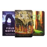 Field Notes: National Parks Series (Series D - Grand Teton, Arches, Sequoia) - Graph Paper Memo Book 3-Pack - 3.5 x 5.5 Inch