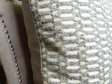 Plutus Brands Plutus Cycle Joiners Handmade Throw Pillow, 20 X 30 Queen, Gray/Cream