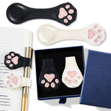 2Pcs Magnetic Leather Bookmarks with Gift Box Magnetic Pen Holder Book Marks Clip Gift for Book Lover Readers Men Women Teachers