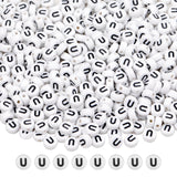 GMMA Letter Beads for Bracelets Making - 200 Pcs 4x7mm Alphabet Acrylic Beads for Jewelry Making - Friendship Letters for Crafts