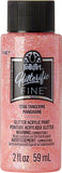FolkArt Glitterific Fine Assorted Acrylic Craft Paints, Tangerine 2 fl oz Premium Acrylic Paint with Glitter Finish, Perfect for