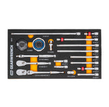 GEARWRENCH 18 Piece 1/4 90T Ratchet & Drive Tool Set with EVA Foam Tray 86520