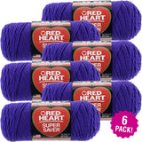 Red Heart Amethyst Super Saver Yarn 6/Pk 6 Pack