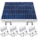 Otoolling 4 Pack 1200 Lbs No Drill Magnetic Solar Panel Mount Bracket Solar Panel Mounting Z Brackets for Sheds, Roofs, Walls, B