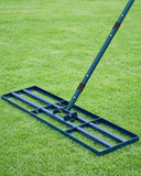 Lawn Leveling Rake, 45x10 Inch Yard Leveling Rake for Soil with 78'' Adjustable Steel Handle, Level Soil Sand Dirt Ground Surfac