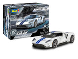 Revell 851235 2017 Ford GT Model Car Kit 1:24 Scale 27Piece Skill Level 2 Plastic EasyClick Model Building Kit, White
