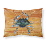 Caroline'S Treasures 8143Pillowcase Crab Moisture Wicking Fabric Standard Pillowcase, Large, Multicolor