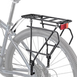 CXWXC Rear Bike Rack with Basket - Bike Cargo Rack for Disc Brake/Non-Disc Brake Mount - Bicycle Pannier Rack, Touring Carrier R