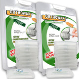 Genuine Orthowax - Precut Orthodontic Dental Waxes (Pk of 18) - Stick Better - Orthodontic Wax by Orthomechanics - Aloe Vera and