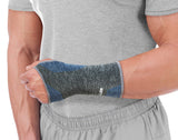 Mueller 4Way Stretch Premium Knit Wrist Support with Thermo Reactive Technology, Small/Medium, Black