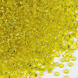 Yellow Seed Beads200 Grams About 6500pcs, 3mm 8/0 Glass Craft Beads for Making Earrings, Bracelets, Pendants, Waist Jewelry,DIY
