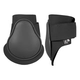 HORZE Chicago Fetlock Rear Boots | Lightweight, Adjustable, Jumping Horse Boots (Pair) - Black - Cob