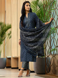 Libas Women'S Pure Cotton Kurta Set (277280R Blue M