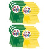 Teacher Created Resources Birthday Ribbons Wear Em Badges 5 X 2.5-Inch Assorted, 16 Per Pack, 6 Packs (Tcr4851-6)